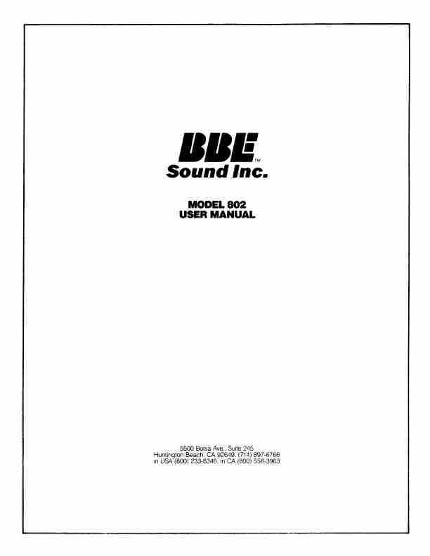 BBE Stereo Amplifier BBE 802-page_pdf